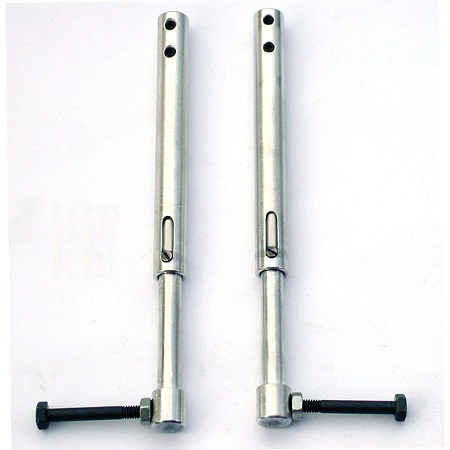 Eurokit Coppia gambe telescopiche 135mm diametro 10mm